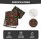 Dia De Los Muertos Floral Fiesta Mexican Table Runner, Mexico Day of The Dead Kitchen Dining Table Decoration 13x72 Inch
